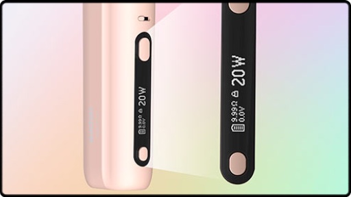 L'écran OLED du pod Fluffi